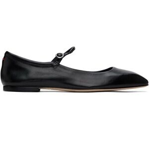 Aeyde Black Mary Jane-style ballerina flats in black.
Leather Ballerina Flats